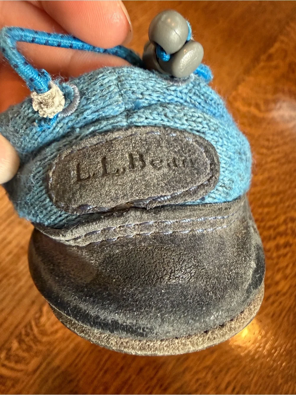 L.L. Bean Boys Blue Shark Slip-On Shoes
